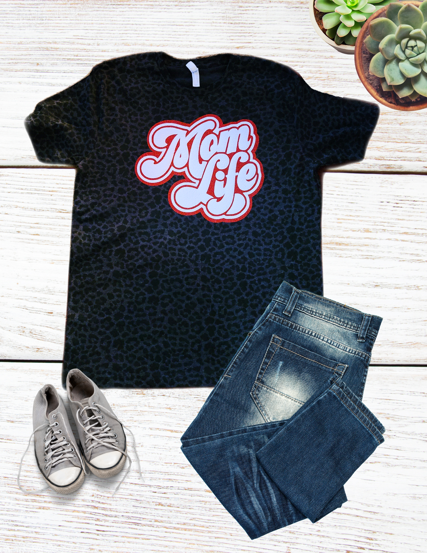 Cheetah Mom life shirt